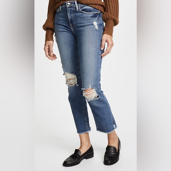 Frame Denim Le Nouveau Straight in Sackett - Picture 2 of 15